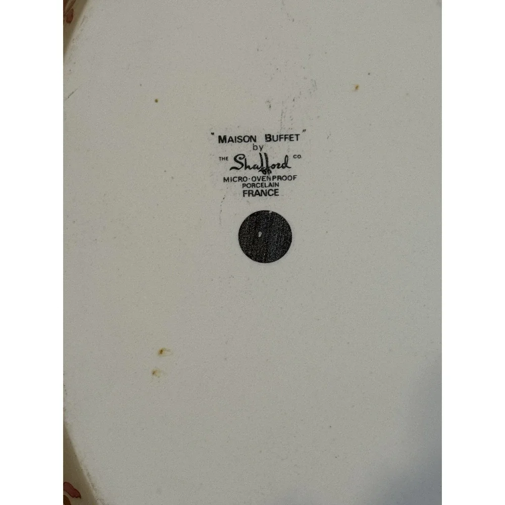 VTG Maison Buffet By The Shafford‎ Floral Porcelain Micro-Ovenproof Dish France